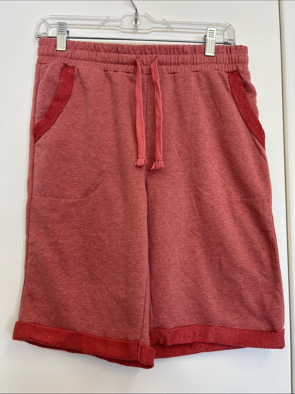 RBX Cozy Drawstring Sweat Shorts - Dusty Red - Small